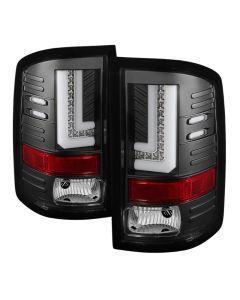 Spyder GMC Sierra 14-16 LED Tail Lights Black ALT-YD-GS14-LBLED-BK - 5080660