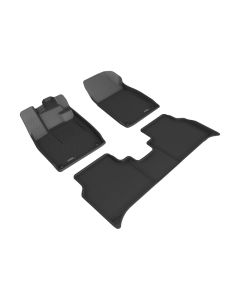 3D MAXpider 22-24 Audi Q4 E-TRON / 22-24 Audi Q4 E-TRON Sportba Kagu 1st & 2nd Row Floormats - Black - L1AD07901509