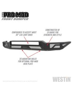 Westin 14-21 Toyota Tundra Pro-Mod Front Bumper - Tex. Blk - 58-41035