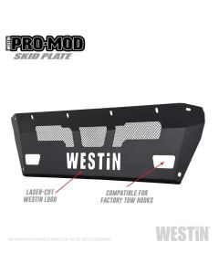 Westin 15-19 Chevrolet Silverado 2500/3500 Pro-Mod Skid Plate - Textured Black - 58-71165