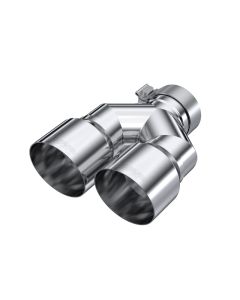 MBRP 3" ID 4" OD Dual OUT Staggered Left 9.87" | Right 9.37" Length Single Wall Exhaust Tip- MBRP-T5 - T5182