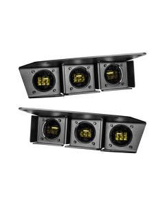 ORACLE Lighting 21-22 Ford Bronco Triple LED Fog Light Kit for Steel Bumper - Yellow SEE WARRANTY - 5890-006