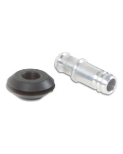 Vibrant 10mm (2/5in) O.D. Aluminum Vacuum Hose Fitting (includes Rubber Grommet) - 2895