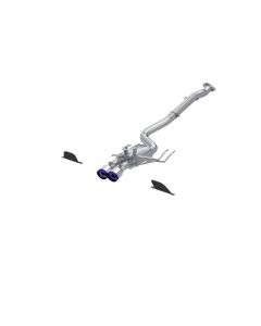 MBRP T304 SS 3in Cat-Back Dual Center Rear w/ Burnt End Tips Toyota Corolla GR 1.6L 2023- MBRP-S4303 - S43033BE