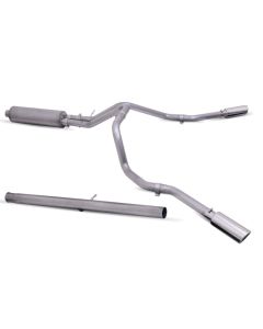 Gibson 20-22 Silverado/GMC Sierra 2500 HD 6.6L Crew Cab (Long Bed) Cat-Back Dual Extreme Exhaust - 65714