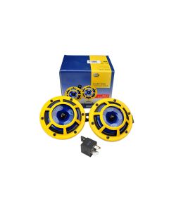 Hella Sharptone Horn Kit 12V 415/350Hz Yellow (3BB922000731 = H31000001) (Min Qty 360) - H31000001