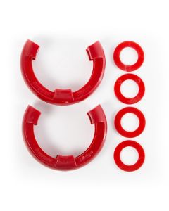 Rugged Ridge Red 3/4in D-Ring Isolator Kit - 11235.31