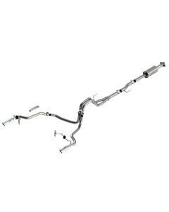 Borla F-150 2021 2.7L/3.5L 4dr CC SB EC STB Lari/King R/Plinum/LTD 3/2.25 SRE CB S-Type CHR Tips - 140863