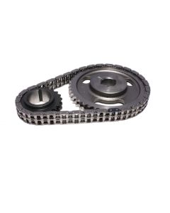 COMP Cams Hi-Tech Roller Timing Set for AMC V8 Engines 1956-1991, Steel Gears, Billet Aluminum Housing, Single Row Chain - 3118CPG