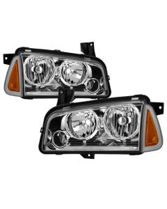 xTune 05-10 Dodge Charger 4pc OEM Style Halogen Headlights w/Corner - Chrome (HD-JH-DCH05-SET-C) - 9042393