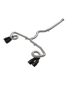 aFe POWER Takeda 3in to 2-1/2in 304 SS Cat-Back Exhaust w/ Black Tips 22-23 Subaru WRX H4-2.4L (t) - 49-36809-B