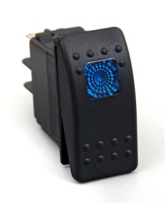 Daystar Rocker Switch Blue Light 20 AMP Single Pole - KU80011
