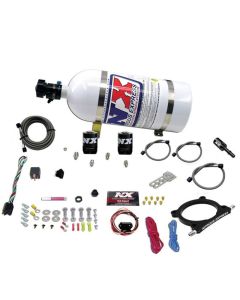 Nitrous Express 11-15 Ford Mustang GT 5.0L High Output Nitrous Plate Kit (50-250HP) w/10lb Bottle - 20951-10