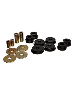 Energy Suspension 03-05 Mitsubishi Lancer EVO 8 Black Rear Differential / Mustache Bar Bushing Set - 5.1108G