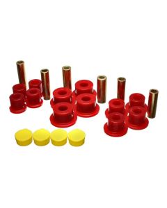 Energy Suspension 02-05 Dodge Ram 1500 2WD Red Rear Leaf Spring Bushing Set - 5.2115R