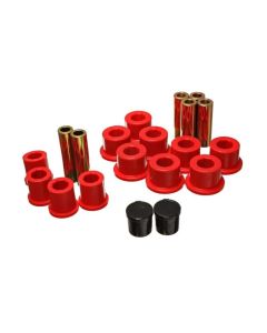 Energy Suspension Rear Spring Bushing Set - Red - 5.2118R