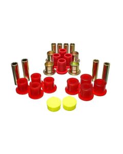 Energy Suspension 87-04 Dodge Dakota / 98-03 Durango 4WD Red Front End Control Arm Bushing Set - 5.3139R