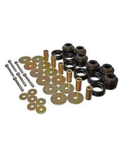 Energy Suspension Body Mount Set Inc. Hardware - Black - 5.4113G