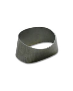 Vibrant 90mmx55mm Oval to 76mm Round Transition Adapter T304 SS for use with Part #1448 and #14480 - 1448A