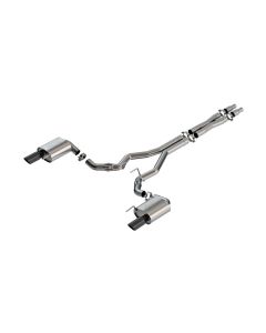 Borla 2024 Ford Mustang GT 5.0L V8 w/o Active Exhaust ATAK Cat-Back Exhaust System - Black Chrome - 140961BC