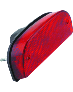 Bikers Choice Replacement Custom Fatbob Rear Taillight W/Red Lens - 491307