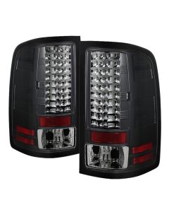 Spyder GMC Sierra 07-13 (Not fit 3500 Dually 4 Rear Wheels)LED Tail Lights Black ALT-YD-GS07-LED-BK - 5014948