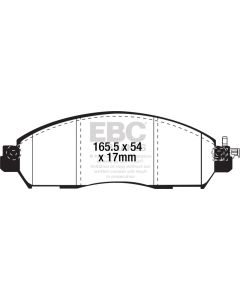 EBC 2017+ Nissan Leaf Electric Greenstuff Front Brake Pads - DP22310