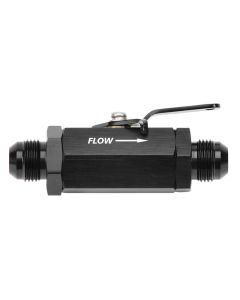 Russell Performance Shutoff Valve -10 AN Male Black Finish - 650653