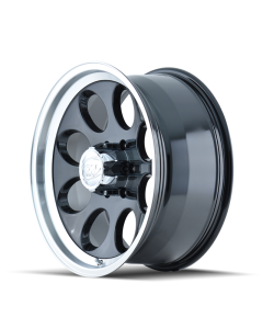 ION Type 171 17x9 / 5x139.7 BP / 0mm Offset / 108mm Hub Black/Machined Wheel - 171-7985B