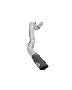 aFe Atlas Exhaust 5in DPF-Back Aluminized Steel w/ Black Tips 16-17 GM Diesel Truck V8-6.6L (td) - 49-04081-B