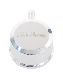 Edelbrock PCV for Valve Cover Aluminum Round Push In w/ 90-Degree Port Breather Look w/ Etched Logo - 4407