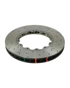 DBA 2004 WRX STi (5x100) Front Cross Drilled & Slotted 5000 Series Replacement Rotor Rings - DBA5654.1XS