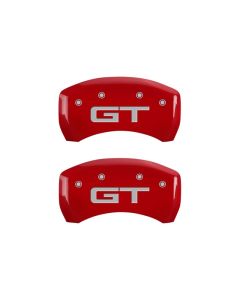 MGP Rear set 2 Caliper Covers Engraved Rear 2015/GT Red finish silver ch - 10203R2MGRD