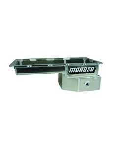 Moroso Ford 5.0 Coyote/Fox Swap (w/Rear Sump) Drag Race Baffled Wet Sump 7.5qt 6-5/8in Alum. Oil Pan - 20577
