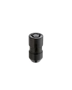 McGard Wheel Lock Nut Set - 5pk. (Cone Seat) M14X1.5 / 22mm Hex / 1.639in OAL - Black - 24516