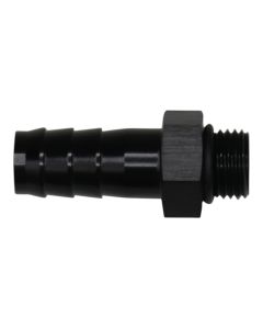 DeatschWerks 6AN ORB Male to 1/2in Male Triple Barb Fitting (Incl O-Ring) - Anodized Matte Black - 6-02-0511-B