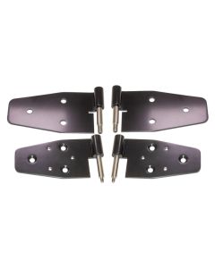 Kentrol 03-06 Jeep Wrangler TJ Door Hinge Set of 4 Pieces Black - 50719