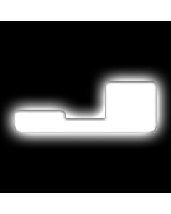 ORACLE Lighting Universal Illuminated LED Letter Badges - Matte Wht Surface Finish - J - 3140-J-001