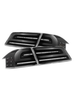 AlphaRex 12-21 Tesla Model S LUXX-Series LED Tail Lights - Alpha-Black - 601110