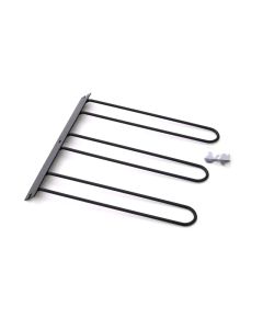 Lund Universal Cargo Bike Attachment 20x60 Non-Folding Steel Carrier - Black - 601009