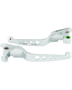 Bikers Choice 15-17 FLST FXST Chrome O Series Holed Lever Set - 482144
