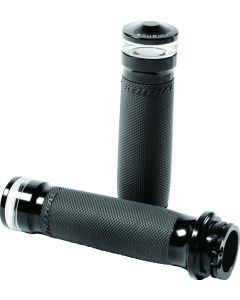 Performance Machine Contour Led Handle Grip Set - Black Ano - 0063-2101M-B