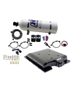 Nitrous Express Dodge Hellcat/Demon Supercharger Lid Nitrous Kit (100-400HP) w/15lb Bottle - 20972-15