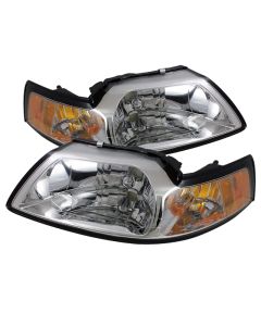 Xtune Ford MUStang 99-04 Amber Crystal Headlights Chrome HD-JH-FM99-AM-C - 5064493