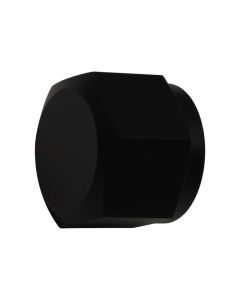 DeatschWerks 10AN Female Flare Cap - Anodized Matte Black - 6-02-0716-B