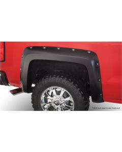 Bushwacker 15-18 Chevy Silverado 2500 HD Fleetside Pocket Style Flares 2pc 78.8/97.8in Bed - Black - 40116-02