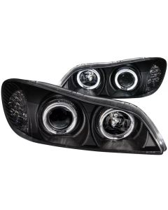 ANZO 2000-2004 Infiniti I30 Projector Headlights w/ Halo Black - 121077