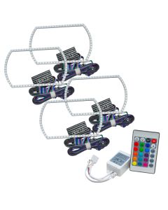 Oracle Chevy Silverado 07-13 Halo Kit Square Style - ColorSHIFT w/ Simple Controller - 2358-504