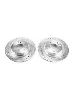 Power Stop 17-18 Honda Civic Rear Evolution Drilled & Slotted Rotors - Pair - JBR1749XPR