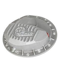 aFe Power Rear Differential Cover Raw w/Machined Fins Street Ser. 16-17 Nissan Titan XD (AAM 9.5-14) - 46-70360